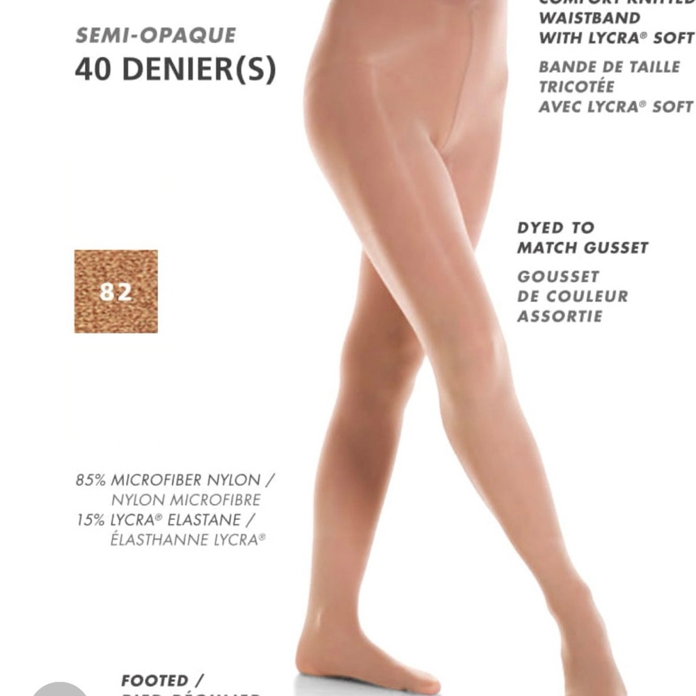 Mondor Footed Ice Skating Tights 3310 Performance 74-light tan size 6-8